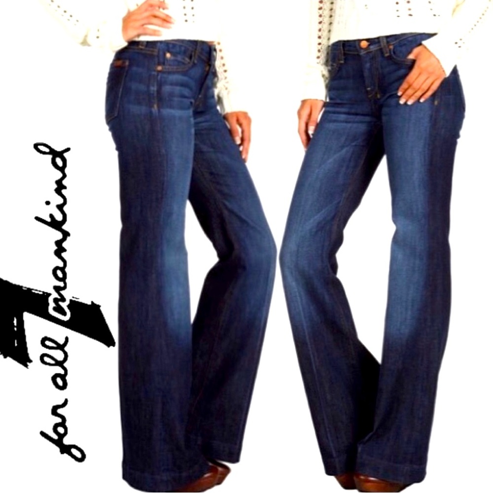 7 For All Mankind A Pocket short inseam jeans